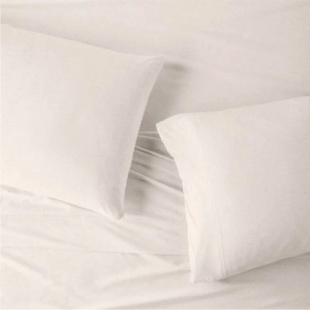 King Jersey Solid Pillowcase Set Natural - Casaluna new